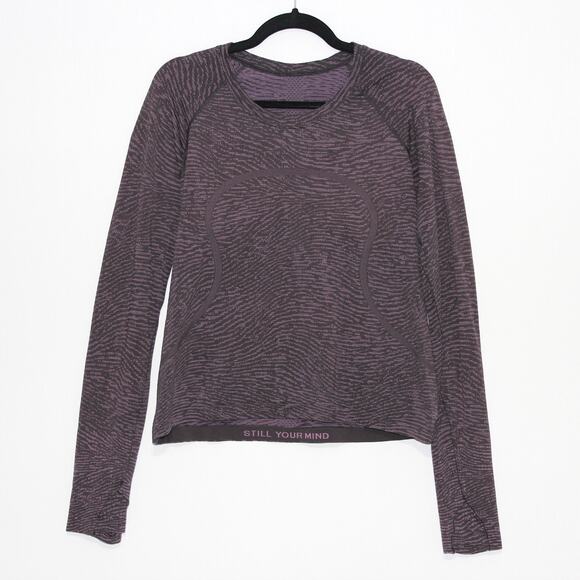 Lululemon Swiftly Tech Long Sleeve Shirt 2.0 Race Length Purple 14 - Picture 2 of 9